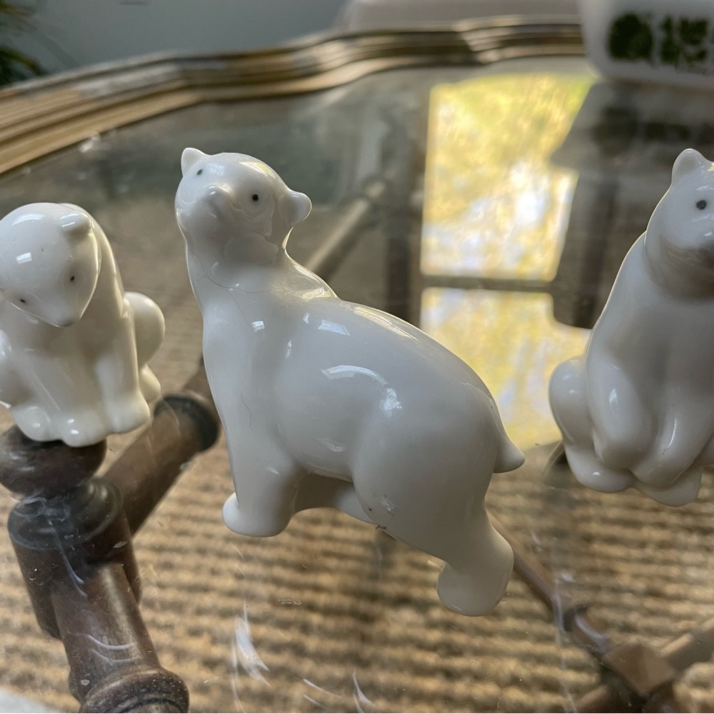 Lladro Polar Bear Set of Three